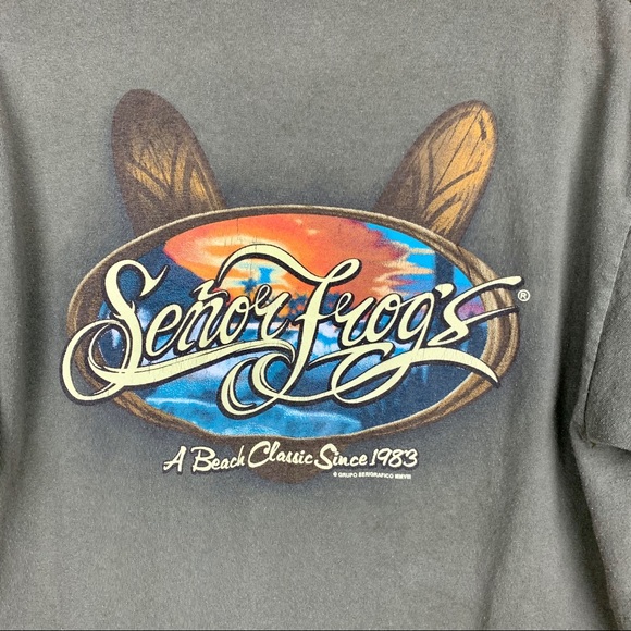 Señor Frog’s Mazatlán Mexico Green T-Shirt - Picture 7 of 8